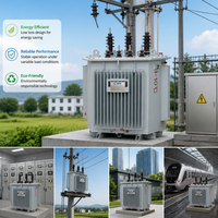Transformador de Potencia Trifásico Sumergido en Aceite con Núcleo de Acero al Silicio Apilado, Reductor de Voltaje de 35kV a 400V, 80kVA, Grado Industrial