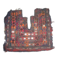 Artland International Baloch Vintage Banjara Embroidery Mirror Work Cotton Fabric Breathable Lightweight Patch Women's Islamic