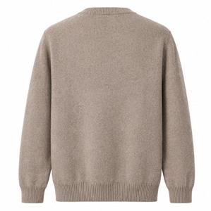 Pull en cachemire et laine pour homme INDEX, col en V, logo brodé - Product Image 2