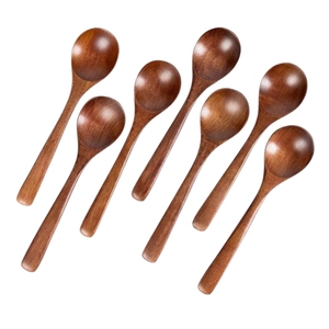 Cuillère de service en bois d'olivier à long manche, résistante à la chaleur, personnalisée, style rustique, ustensiles de cuisine en bois naturel, vente en gros - Product Image 5