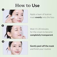 NOWATER Prestige 73 Crème hydratante à l'arbre à thé 70g |   Masque Peel-Off K-Beauty Soin Anti-Acné Apaisant et Raffermissant pour les Pores