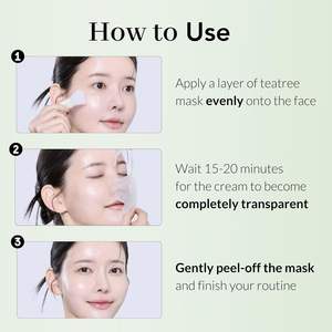 NOWATER Prestige 73 Crème à l'Arbre à Thé 70g |   Masque Peel-Off K-Beauty Soin Anti-Acné Apaisant et Raffermissant pour les Pores, Effet Peau de Verre - Product Image 5