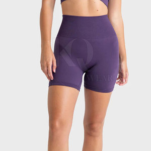 Pantalones Cortos Deportivos Transpirables de Spandex/Poliéster para Mujer, Cintura Alta, Cómodos para Gimnasio, Yoga, Running y Fitness - Product Image 4