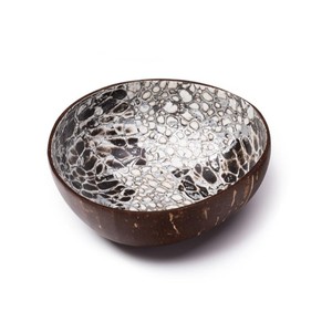 Bols écologiques en coque de noix de coco avec bol à salade vietnamien en coque de noix de coco laquée pour la cuisine et la décoration intérieure – Vente en gros - Product Image 1