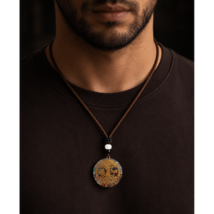 Natural Crystal Necklace for Men & Boys-30 Inch Adjustable <b>Rope</b> <b>Chain</b> - Product Image 1