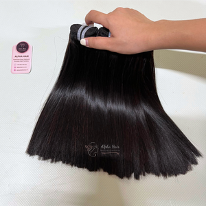 ราคาโรงงาน ถูก คุณภาพสูง ผมตรงแบบไม่ผ่านกระบวนการ จัดเรียงเกล็ดผมอย่างดี ซุปเปอร์ดับเบิ้ลดรอว์น ต่อผมแท้ 613 ช่อ แบบไม่ต้องใช้กาว - Product Image 3