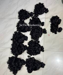 ผมอินเดียแท้แบบ Remy แบบม้วนเป็นลอน  แบบ Double Drawn  ต่อผมแบบ Machine Weft ผมแท้ 100% ไม่ผ่านการแปรรูป สีดำธรรมชาติ - Product Image 2