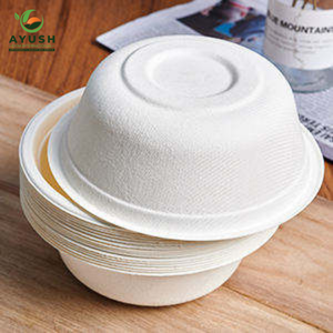 Wholesale Bagasse <b>Plates</b> <b>Disposable</b> 10Inch Round for Modern Buffet Parties Restaurants & Takeaway - Product Image 5