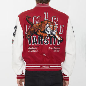 เสื้อแจ็คเก็ต Letterman แบบสั่งทำสำหรับผู้ชาย รุ่นฤดูหนาว  โลโก้ด้านหน้าเคลือบอย่างดี  ทันสมัย สวมใส่สบาย ปรับแต่งได้ - Product Image 4