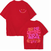 Be Happy Lift Heavy Tee Shirt Kadınlar için Komik Egzersiz Ağırlık Kaldırma Grafik Üstleri Spor Salonu Anne Kısa Kollu T-shirt
