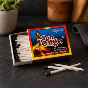 Renamed Wax Safety Matches Eco-Friendly Long Burning 40-Stick <b>Matchbox</b> Size 53x37x11mm Modern Household Use Custom Printing - Product Image 2