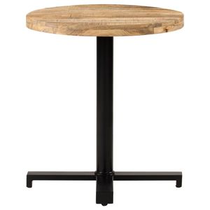 Mesa de Bistro Negra de Madera de Mango Natural - Product Image 2