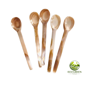 Cuchara Artesanal de Nácar Natural con Mango de Madera, Utensilio de Cocina Ecológico, Idea de Regalo, Venta al por Mayor - Product Image 6