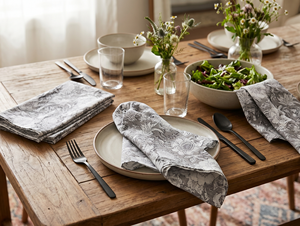 Serviette de table en coton imprimé Bagru, faite à la main, réutilisable, pour la décoration de table de cuisine rustique, serviette de table en coton écologique - Product Image 4