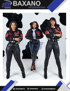 Delta |   Sigma |   Chaqueta Universitaria para Mujer Theta DST Sorority, Chaqueta Corta de Invierno de Poliéster/Algodón, Roja Clásica Bordada y Transpirable - Product Image 5