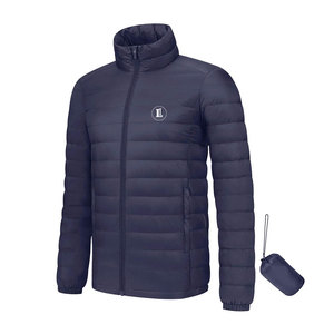 <b>Nylon</b> / Polyester Breathable Casual Puffer <b>Jacket</b> with Front Logo Best Price New Arrival Winter <b>Jacket</b> for <b>Men</b> - Product Image 1