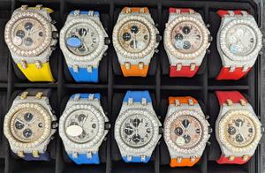 Reloj Full Diamond Jewelry VVS1 Moissanite Hip Hop Iced Out Automatic <b>Watches</b> Gold Luxury <b>Men</b> Mechanical VVS Moissanite <b>Watch</b> UK - Product Image 3