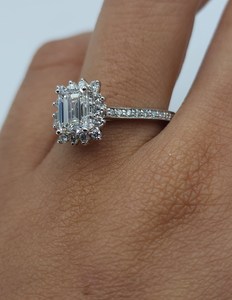 1.38 CT Emerald Cut Lab Grown <b>Diamond</b> <b>Ring</b> in 18K Gold | IGI Certified Luxury Engagement Wedding <b>Ring</b> | Elegant Bridal Jewelry - Product Image 3