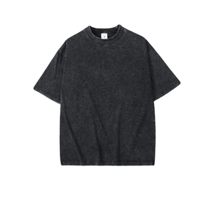 T-shirt Homme Coupe Slim 100% Coton Délavé à l'Acide, Style Unique, Nouvelle Collection, Logo Brodé Personnalisé, Idéal pour l'Été - Product Image 5