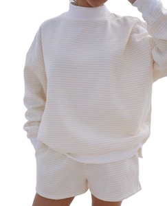 Sudadera de Manga Larga para Mujer, Personalizada, de Invierno, Estilo Oversize, Cuello Alto, Bordada, con Logotipo Frontal, de Poliéster/Algodón - Product Image 1