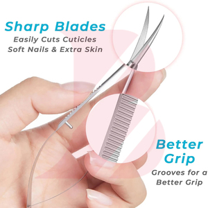 Nouvelles Ciseaux de Beauté à Ressort Tendance pour la Mise en Forme et la Coupe des Sourcils et Cils, Qualité Supérieure, Personnalisables, Vente en Gros - Product Image 3