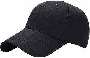 Gorra de Béisbol Negra de 6 Paneles, Ajustable, de Color Sólido, de Algodón, Unisex, Informal, para Adultos, para Usar en Primavera y Verano - Product Image 6