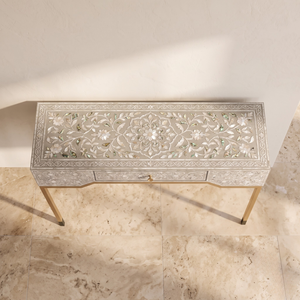 Table console Art Déco Perfect Enterprises pour la décoration intérieure, incrustation nacre, pour chambre à coucher, prix de gros pour l'exportation - Product Image 3