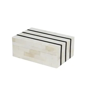 Boîte à bijoux en résine de haute qualité pour la décoration intérieure indienne, design géométrique unique pour la vaisselle, en papier pour les intérieurs de maison - Product Image 2