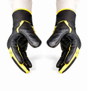 Guantes de Bateo de Béisbol de Cuero Vacuno Personalizados de Primera Calidad, Color Personalizado, Ligeros, Ambidiestros, Cierre de Velcro - Product Image 3