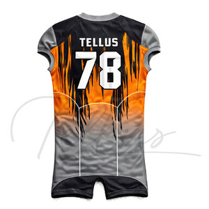 8Panel American Football Jersey Customized Color Short Breathable Quick Dry 100% Polyester Custom Logo High Quality Low Price - Product Image 4