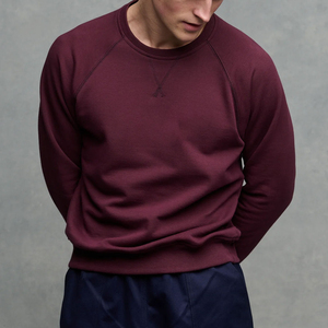 Winter sale Raglan sleeve High Quality Unisex Oversize <b>Sweatshirt</b> Custom Embroidered Crewneck <b>Sweatshirt</b> Men <b>Sweatshirt</b> - Product Image 4