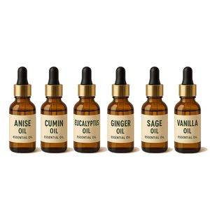 Lot de 5 Huiles Essentielles Pures (Anis, Bergamote, Safran) Qualité Cosmétique, Vente en Gros Marque Blanche, Fournisseur en Vrac Inde OEM/ODM - Product Image 4