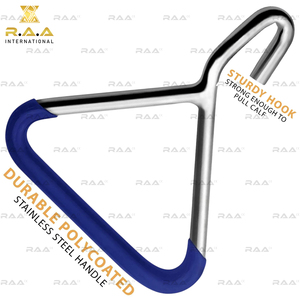 Chaînes de traction pour veaux, appareil OB de 60″ avec poignée et crochet de traction, instrument vétérinaire pour instruments d'accouchement de vaches, chèvres et bovins - Product Image 5