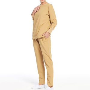 Uniformes de Enfermería Personalizados de Poliéster y Algodón, Bata de Laboratorio Azul, Uniforme de Enfermera de Alta Calidad a Precio Económico - Product Image 3