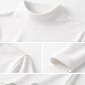 Camisa de Cuello Alto para Mujer, Manga Larga, Casual, Simple, Transpirable, Antiarrugas, Venta al Por Mayor, Proveedor OEM Directo de Fábrica - Product Image 4