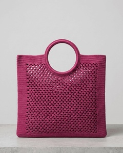 Bolso de Mano de Verano para Mujer, Estilo Bohemio, Ligero, a Rayas, con Forro de Algodón y Tamaño Personalizado - Product Image 1