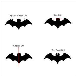 Breloques en pierre de lapis-lazuli naturel sculptées à la main en forme de chauve-souris, perles figurines sculptées en pierre de lapis-lazuli pour la fabrication de bijoux - Product Image 4