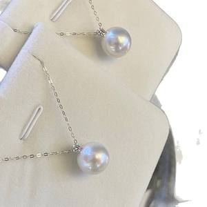 Colgante de Perla de Agua Dulce Clásica Grande de 11-12 mm, Edición Queen, con Cadena de Oro de 18K y Plata S925, Lujoso Colgante de Oro de 18k - Product Image 4