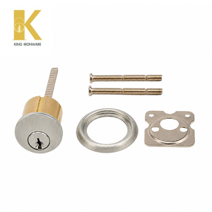 Cilindro de Cerradura de Latón con Ranura para Llave SC, Acero Inoxidable Satinado para Puerta de Entrada, para Uso Comercial y Residencial - Product Image 6