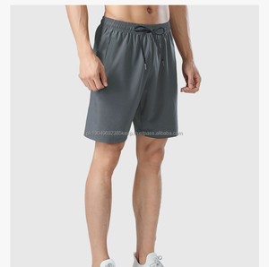 Pantalones cortos informales de longitud media para hombre, cintura elástica, poliéster, logotipo personalizado rápido, pantalones cortos diarios - Product Image 5