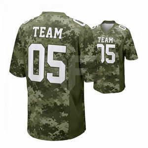 Camiseta de fútbol americano para hombre, de alto rendimiento, transpirable, de malla de poliéster, unisex, para adultos, de manga corta - Product Image 2