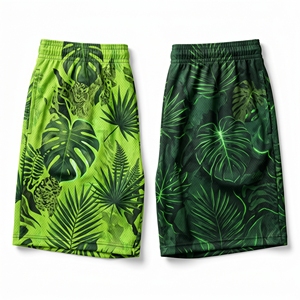 Shorts en maille avec motif de roche volcanique de lave fondue personnalisé, shorts d'entraînement de basket-ball par sublimation pour hommes - Product Image 5