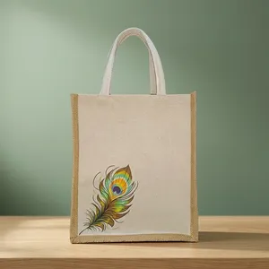 Modern <b>Canvas</b> Handbag 12x10x5 Customized Strap 1 1.9L Capacity Eco Friendly Reusable Tote <b>Bag</b> for Shopping Office and Casual - Product Image 5