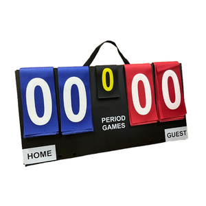 Tableau de score sportif portable manuel le plus vendu pour tennis de table, volleyball, football – en tissu, facile à retourner, divertissement, 24x12 pouces - Product Image 1