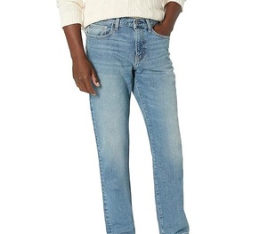Jean en denim décontracté bleu pour homme, séchage rapide, bonne qualité, coupe droite, respirant, coupe évasée, grande taille, vente en gros - Product Image 2