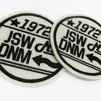 Patch brodé le plus vendu à faible MOQ, dernière collection, couleur personnalisée, en tissu sergé, meilleure vente, fabrication pakistanaise