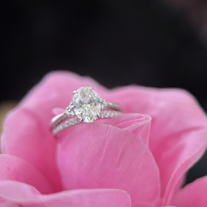 IGI Certified Bridal Jewelry Oval <b>Diamond</b> <b>Ring</b> 14K White Gold 1.60ct D VS1 IGI Engagement <b>Ring</b> - Product Image 4