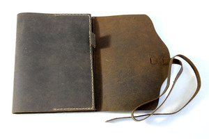 Cuadernos de Cuero A5 Personalizados al por Mayor, Tapa Dura con Cubierta de Cuero de Búfalo Antiguo, Encuadernación Encolada, Diario Recargable - Product Image 4