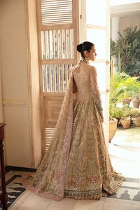 Vestido de Novia Pakistaní de Diseño de Alta Gama para una Celebración de Boda Lujosa, con Apliques Florales en 3D y Adornos de Cristal - Product Image 5