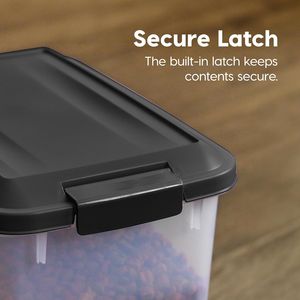 Set di 2 Contenitori per Cibo per Cani da 30 Libbre Ciascuno, Chiusura Ermetica per Freschezza, Apertura Facile con Una Mano, Ruote, Cassetti in Plastica - Product Image 5